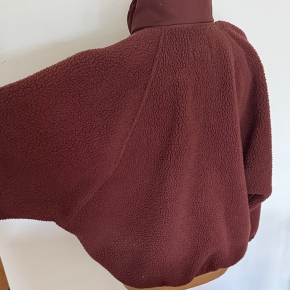 Free People Movement sz S Hit the Slopes bitter chocolate Fleece Jacket - Picture 6 of 13